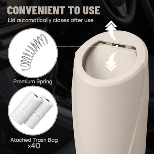 Car Trash Can Bin with Lid - Image 7