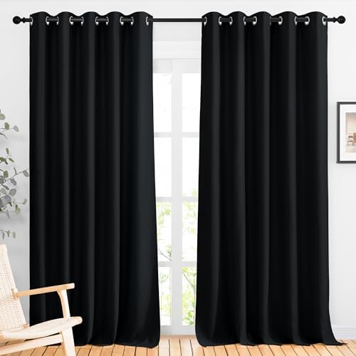 NICETOWN Black Blackout Curtains by NICETOWN