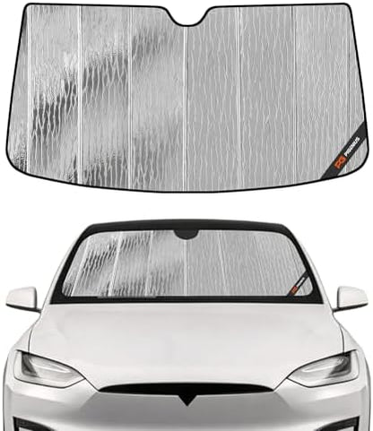 Pigenius Windshield Sun Shade for Tesla Model X 2016-2026, Custom Fit Front by Pigenius
