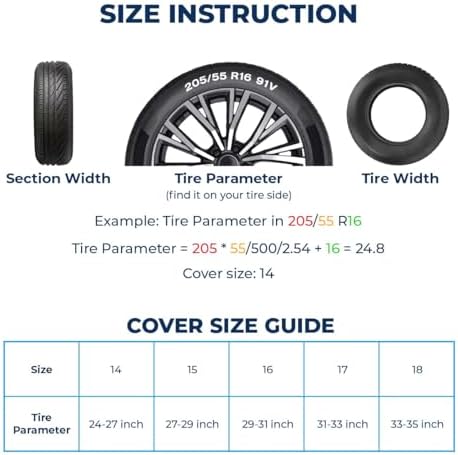GENANY Mexico and Eagle Thick PVC Leather Spare Tire Cover Size 15 - Image 6
