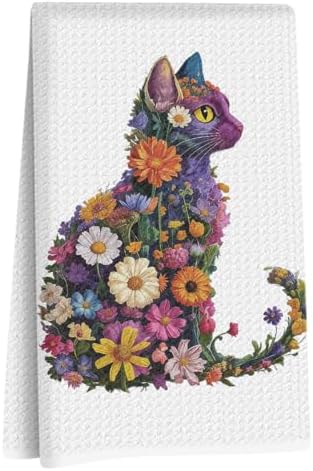 Gifts for Cat Lovers Kitchen Towels, Cat Gifts for Women Hand Towels by Unknown