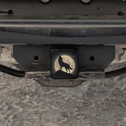Swono Wolf Trailer Hitch Cover for 2" Receivers, Fantasy Galaxy Full Moon - Image 5