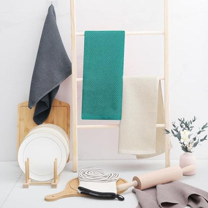Homaxy 100% Cotton Waffle Weave Kitchen Dish Towels 4-Pack - Image 6