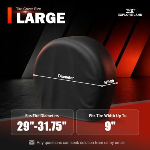 Explore Land Tire Covers 4 Pack Fit Tire Diameters 29-31.75 inch - Image 6