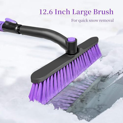 HEEYA 51 Inch Long Scraper Snow Brush - Image 3