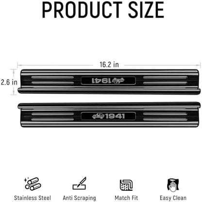 ZZEQYG 2 Pcs Stainless Steel Door Sill Protector Compatible - Image 3