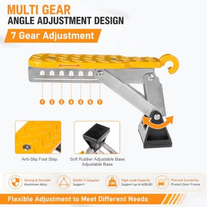 Car Door Step Angle-Adjustable Foldable Aluminum - Image 3
