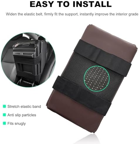 Car Center Console Armrest Pillow, Memory Foam Auto Armrest Box Cover - Image 5