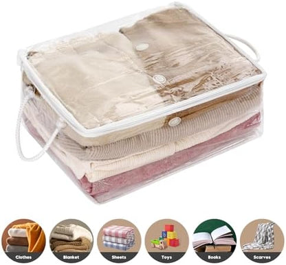 10 PCS Clear Zippered Storage Bags - Image 4