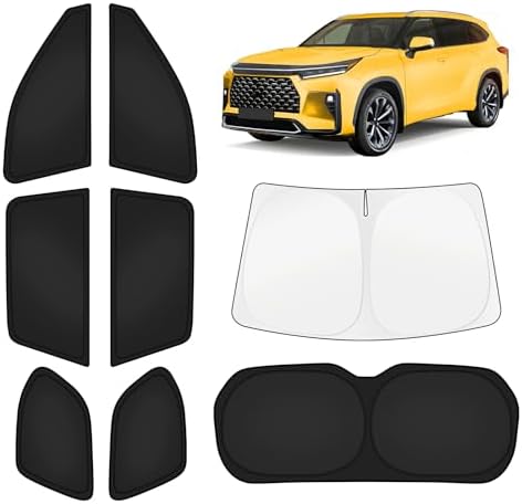 KUST Car Window Shades for Toyota Grand Highlander 2024-2025 2026 Windshield by KUST