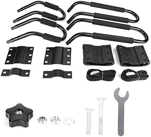 Keenso Kayak Carrier Rack Set for car roof top crossbars, J Shape Cradle - Image 3