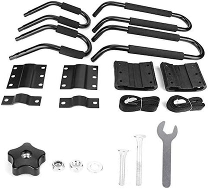 Keenso Kayak Carrier Rack Set for car roof top crossbars, J Shape Cradle - Image 3
