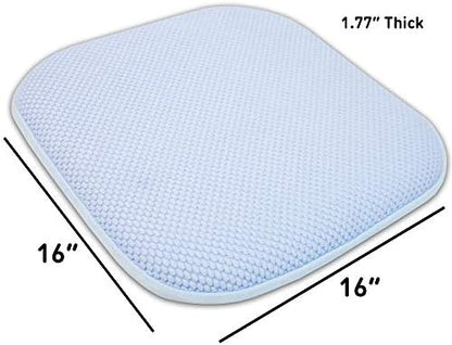 Sweet Home Collection Cushion Memory Foam Chair Pads Honeycomb Nonslip Back - Image 4