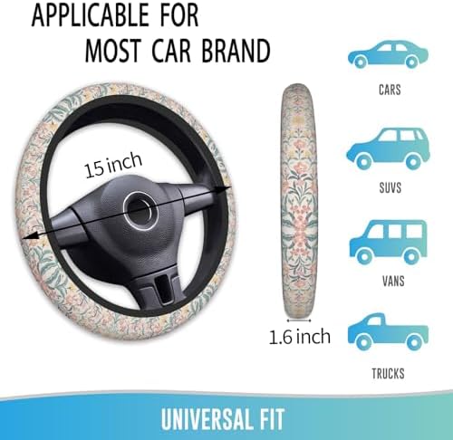Elastic Steering Wheel Cover, 15 Inch Absorbing Sweat - Image 4