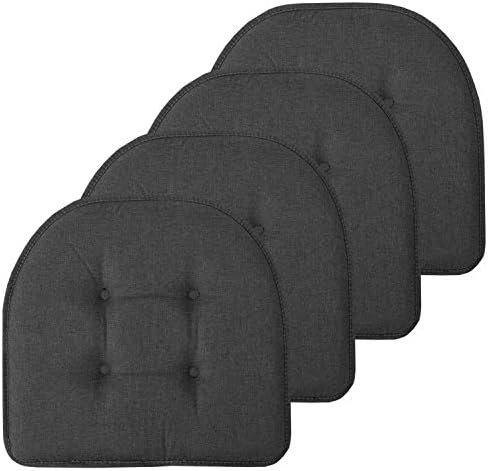 Sweet Home Collection Chair Cushion Memory Foam Pads Tufted Slip Non Skid by SweetHomeCollection