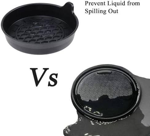 Amooca 2-Pack Spill-Proof Cup Coasters Non-Slip Car Cup Holder Inserts - Image 3