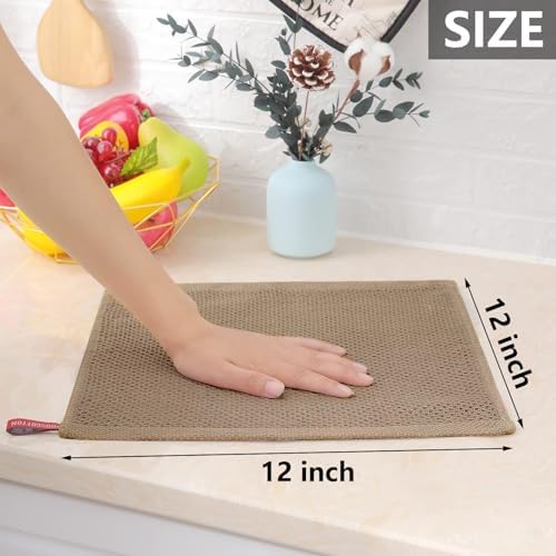 Homaxy 100% Cotton Waffle Weave Kitchen Dish Cloths 6-Pack - Image 5