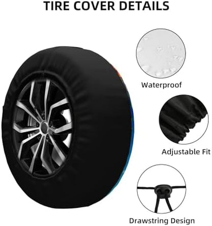 Sea Turtle Spare Tire Cover Weatherproof Wheel Protectors Universal Wheel Covers - Image 3