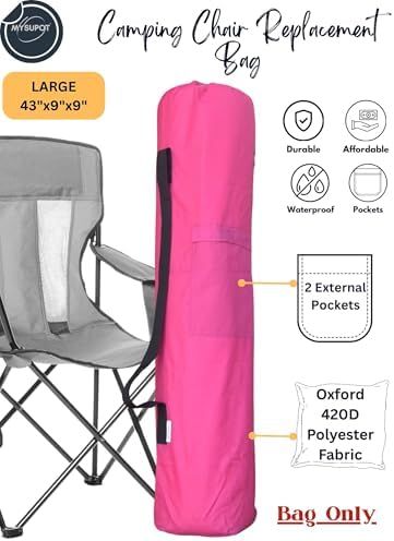 43"x9"x9" Replacement Bag for Folding Camping Chair, Camp Chairs, Yoga Mat - Image 2