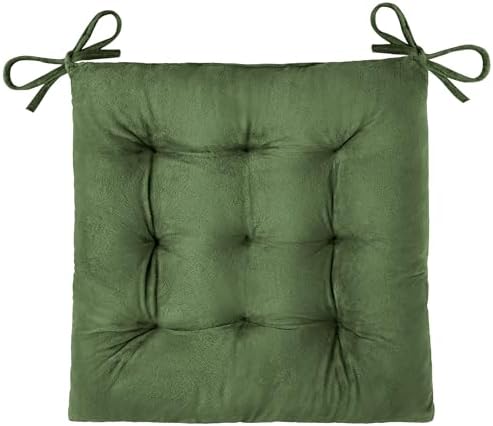 OVOV 1 Pack Chair Cushions for Dining Chairs 15.5"x15.5" Green by OVOV
