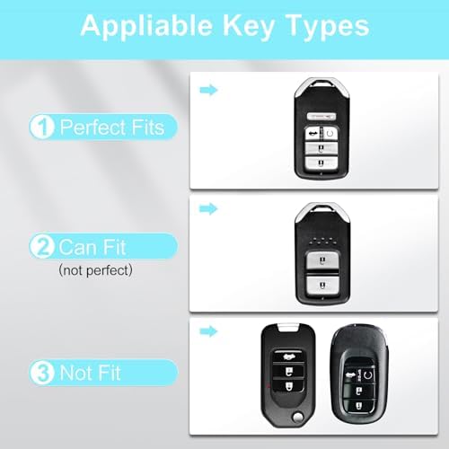 for Honda Key Fob Cover with Keychain - Image 3