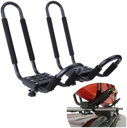 Kayak Roof Rack for Car Top Carrier J Cross Bar Canoe Boat Mount 1Pair - Image 2