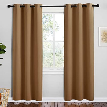 NICETOWN Sleek Blackout Curtains, 2 Panels, W42 x L78-inch by NICETOWN