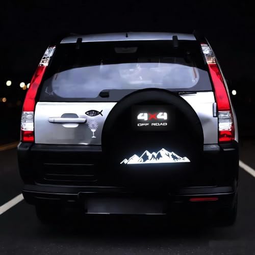Glow Reflective Spare Tire Cover by Aolowewin