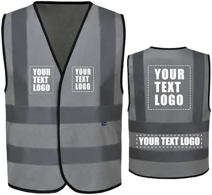 AYKRM 12 colour High visibility viz vest hi vis viz reflective work by AYKRM