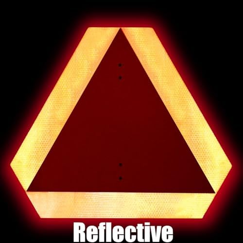 Kichwit Slow Moving Vehicle Triangle Sign, 15.6" x 13.6" - Image 3
