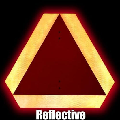 Kichwit Slow Moving Vehicle Triangle Sign, 15.6" x 13.6" - Image 3