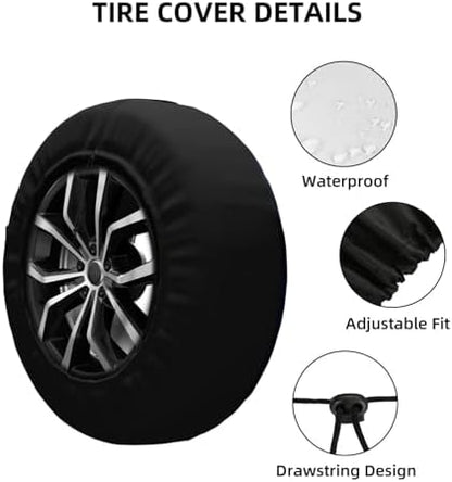 Ghost Roasting Marshmallows Spare Tire Cover Waterproof Wheel Cover 15 Inch - Image 5
