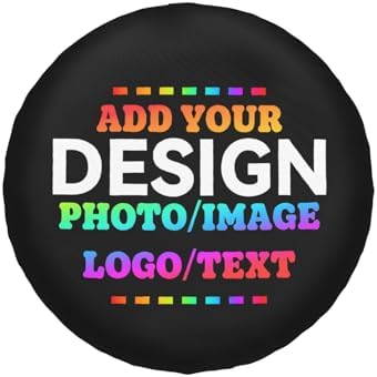 Custom Spare Tire Cover Design Your Photo Text Business Logo 15 Inch - Image 2
