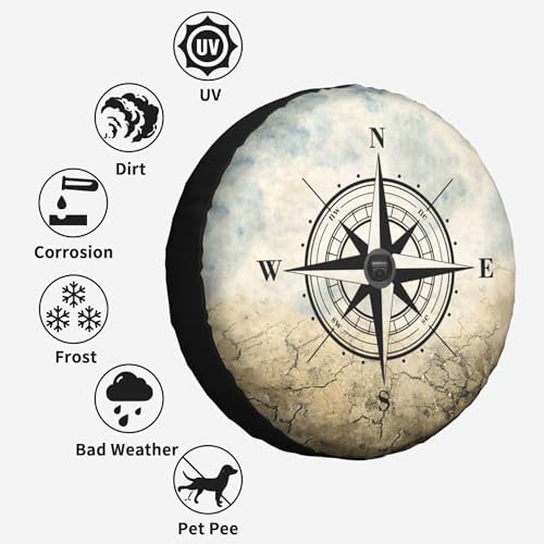 Compass Rose Spare Tire Cover - Image 2