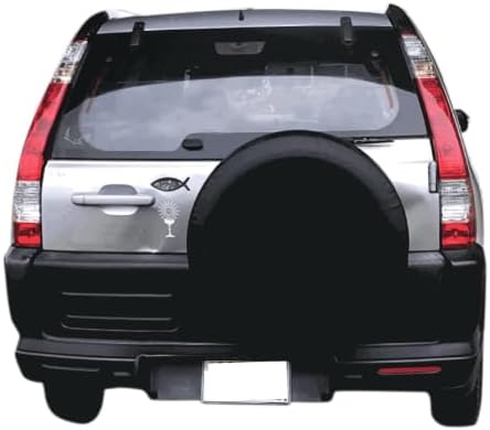 Black Spare Tire Cover for Honda CRV, Car SUV Camper RV Trailer by Aolowewin