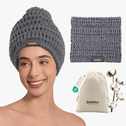 Luxury Organic Japanese Cotton Waffle Spa Headband by KOSMU