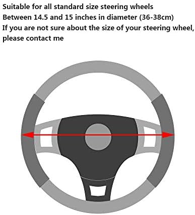 YOGURTCK Cute Diamond Soft Leather Steering Wheel Cover - Image 6