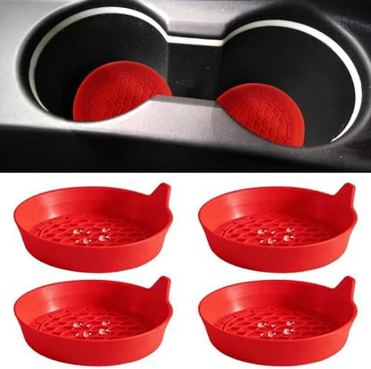 4 PCS Car Cup Coasters, Cup Holder Coaster by BFXM