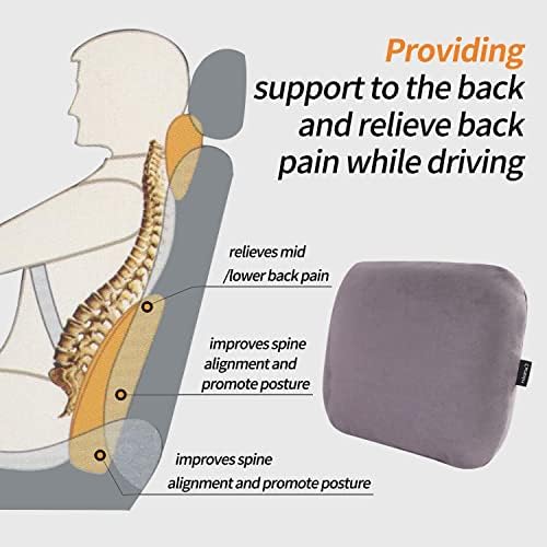 Latex Lumbar Support Pillow for Car Seat Cushion Lower Back Pain Relief - Image 3