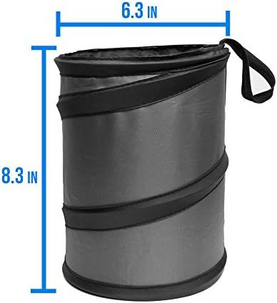 FH Group Automotive Waterproof Portable Collapsible Small Trash Can Garbage - Image 3