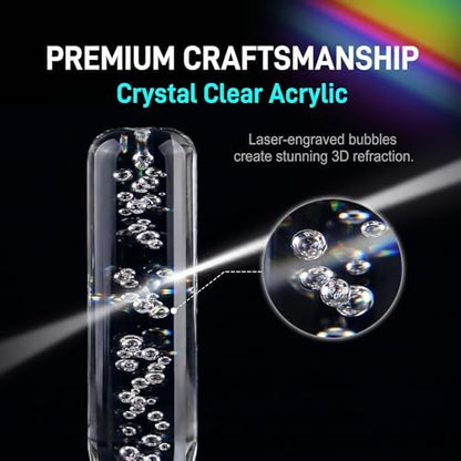 1 PC Car LED Luminous Crystal Gear Shifter, Colorful Bubble Light Shift Knob - Image 4