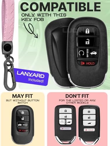 Lucrum Compatible with Honda Key Fob Cover & Keychain - Image 2