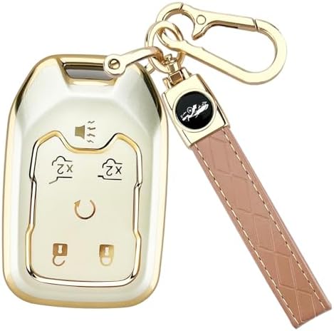 Joouheax Soft TPU 6-Button for Chevy Key Fob Cover by Joouheax