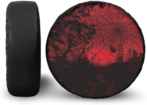 Spare Tire Cover PU Leather for RV Trailer, SUV Wheel Cover for Spare Tire - Image 2