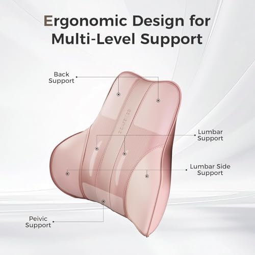 Coverado Lumbar Support Pillow for Car, Ergonomic Memory Foam Back Pillow for - Image 2
