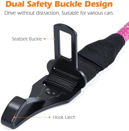 PetBonus 2 Packs Dog Seat Belt for Car, Rope Dog Car Harness for Vehicle - Image 2