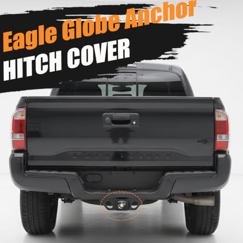 Marine Corps Eagle Globe Anchor Trailer Hitch Cover - Image 3