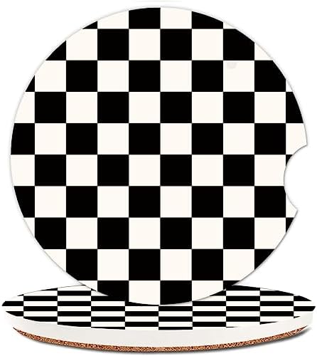 Absorbent Car Cupholder Coaster 2 Pack, Cute Car Coasters by NUGGHU