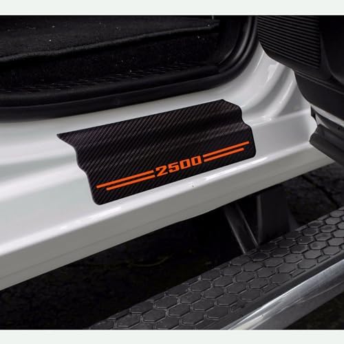 Car Accessories 4 Pcs Carbon Fiber Door Sill Scuff Plate Auto Door Entry Guard - Image 3