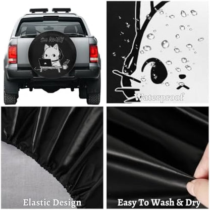 Rv Spare Tire Cover Wheel Funny Animall Cat Tire Covers Wheel Protectors - Image 4